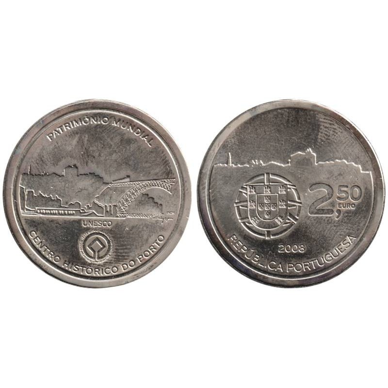PORTUGAL - 2,50 euros - Patrimoine UNESCO - Région viticole du Haut-Douro - 2008
