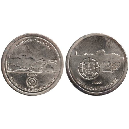 PORTUGAL - 2,50 euros - Patrimoine UNESCO - Région viticole du Haut-Douro - 2008