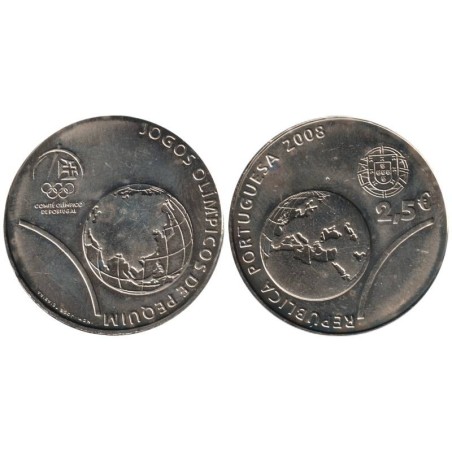 PORTUGAL - 2,50 euros - Jeux Olympiques d'été - Pékin 2008 - 2008