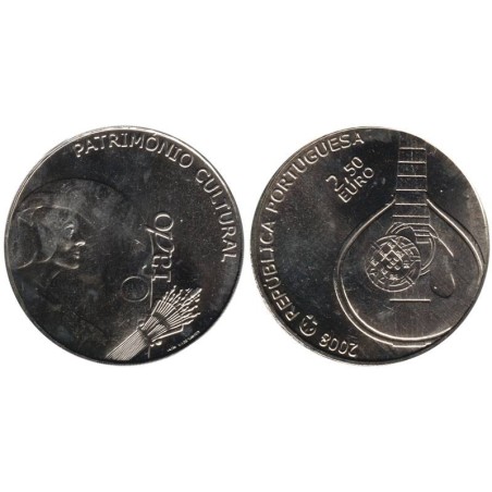 PORTUGAL - 2,50 euros - Patrimoine culturel Européen - Fado - 2008