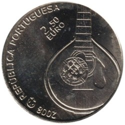 PORTUGAL - 2,50 euros - Patrimoine culturel Européen - Fado - 2008