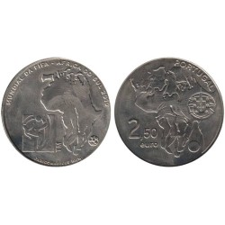 PORTUGAL - 2,50 euros - Coupe du Monde Football FIFA - Afrique du Sud - 2010