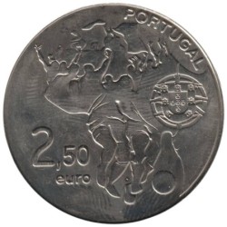 PORTUGAL - 2,50 euros - Coupe du Monde Football FIFA - Afrique du Sud - 2010