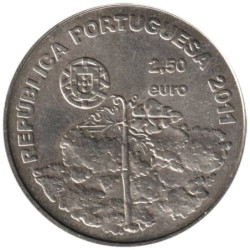 PORTUGAL - 2,50 euros - Paysage viticole de l'île du Pico  - 2011