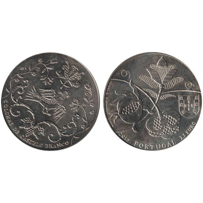 PORTUGAL - 2,50 euros - Trésors ethnographiques - Couvre-lits de Castelo Branco - 2015