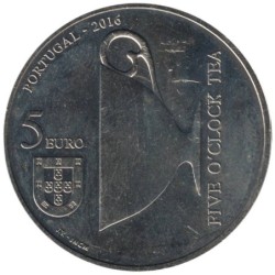 PORTUGAL - 5 euros - Reines d'Europe - Catarina de Braganca - 2016