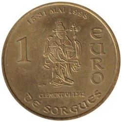 SORGUES - 1 euro des villes - 1998 - Etat : SUP