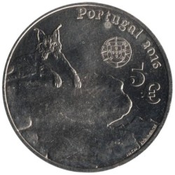 PORTUGAL - 5 euros - Espèces menacées - Lynx ibérique - 2016