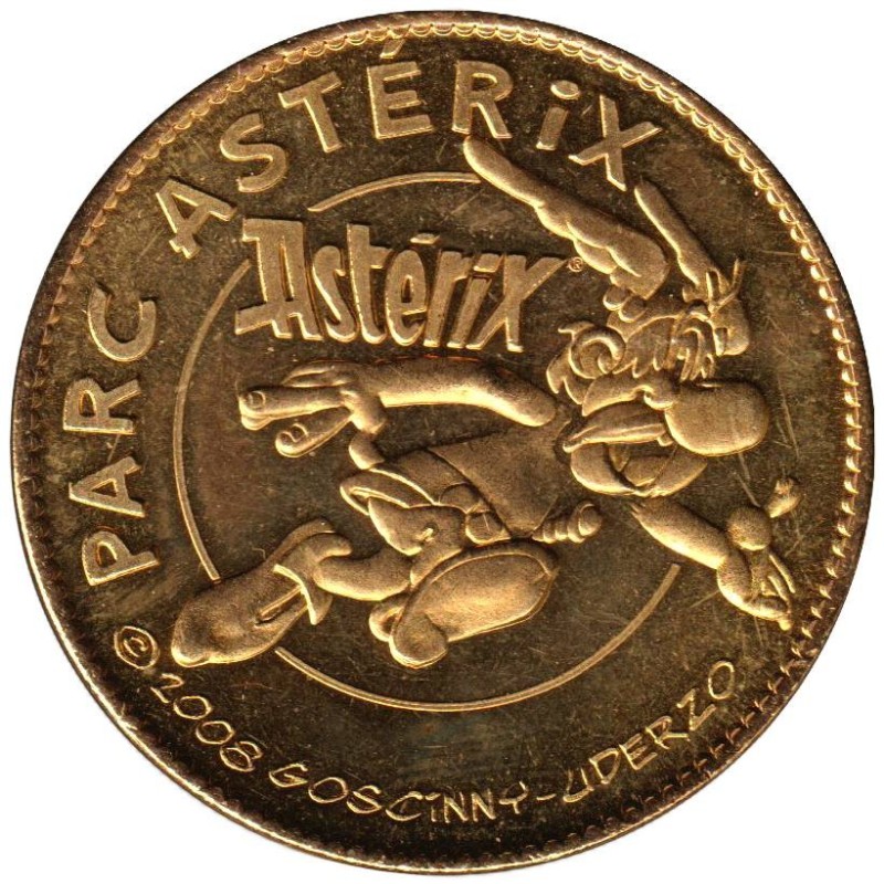 Jeton touristique - 60-Plailly - Parc Astérix - Astérix - 2010