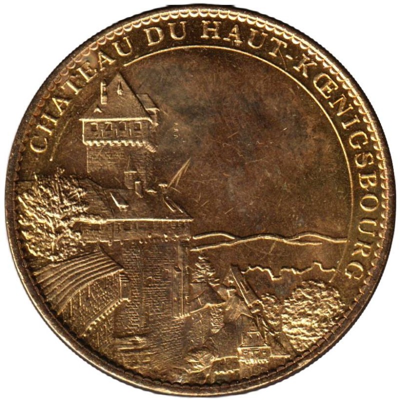 Jeton touristique - 67- Orschwiller - Château du haut Koenigsbourg - Le donjon - 2010