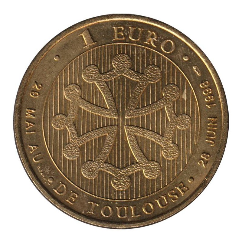 TOULOUSE - 1 euro des villes - 1998 - Etat : TTB