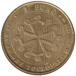 TOULOUSE - 1 euro des villes - 1998 - Etat : SUP