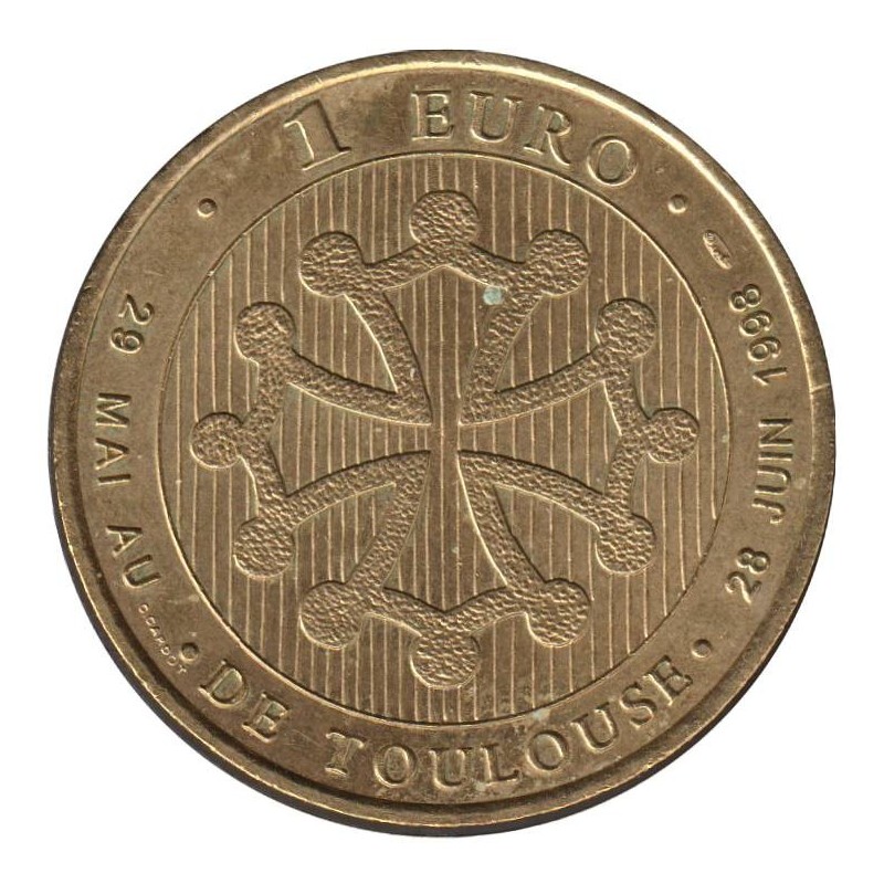 TOULOUSE - 1 euro des villes - 1998 - Etat : SUP