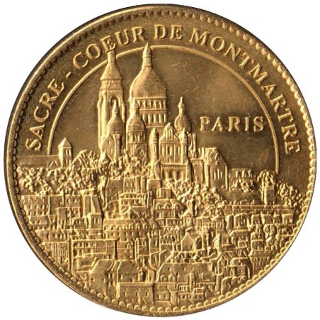 Jeton touristique - 75- Paris - Basilique Sacré-Cur de Montmartre - Vue générale - 2013