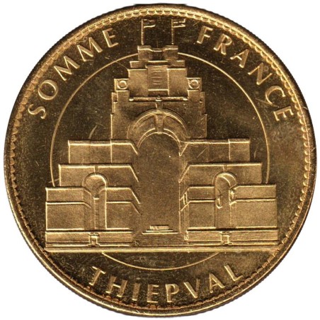 Jeton touristique - 80- Thiépval - Somme France - Le monument - 2010