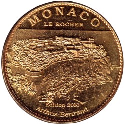 Jeton touristique - 98- Monaco  - Grand prix F1 - Le rocher - 2010