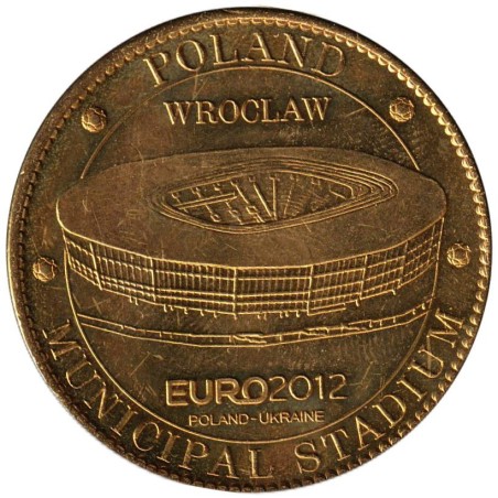 Jeton touristique - 99- Pologne  - Euro 2012 - Stade de Wroclaw - 2012