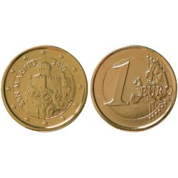 SAINT MARIN - 1 euro - 2019 - Plaquée or