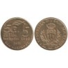 SAINT MARIN - 5 euros - Réseau mobile 5G - 2019
