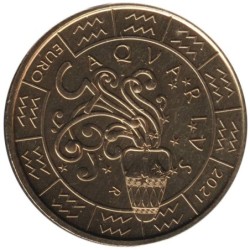 SAINT MARIN - 5 euros - Signes du zodiaque - Verseau - 2021