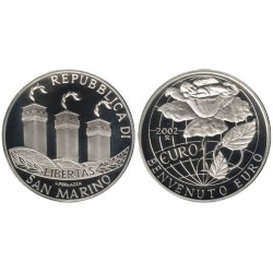 SAINT MARIN - 10 euros - Arrivée de l'Euro - 2002