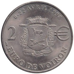 VOIRON - 2 euro des villes - 1998 - Etat : SUP