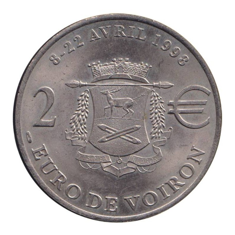 VOIRON - 2 euro des villes - 1998 - Etat : SUP
