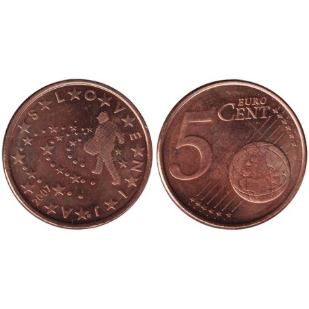 SLOVENIE - 5 cents - 2007
