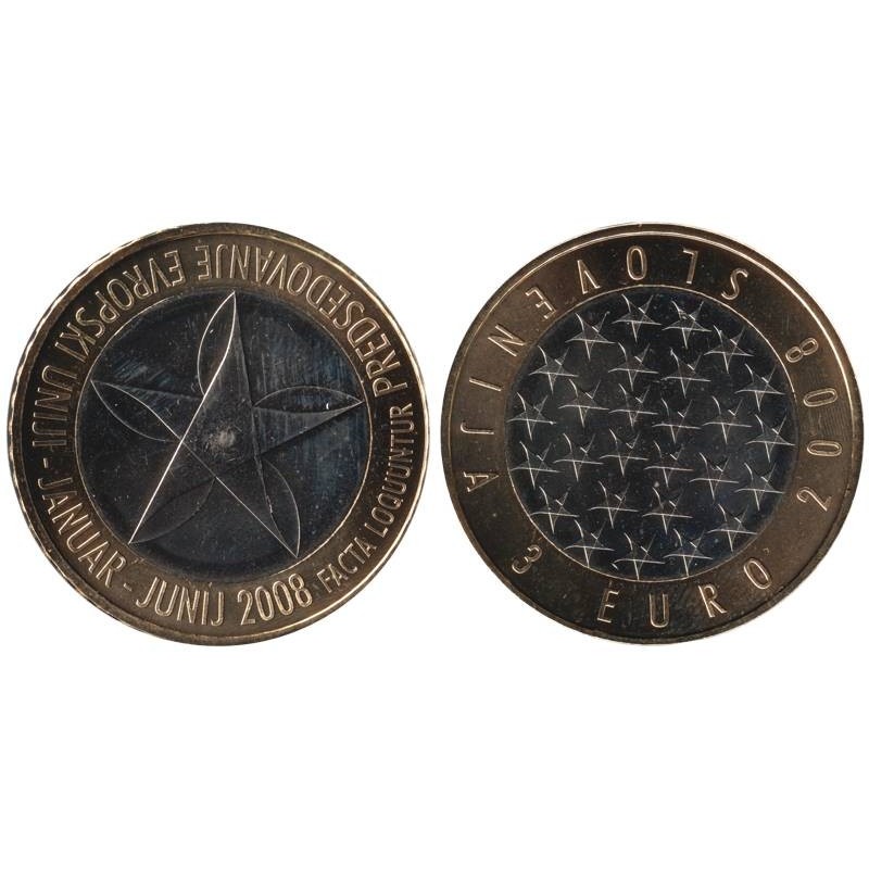 SLOVENIE - 3 euros -  Présidence de l'Union Européenne - 2008