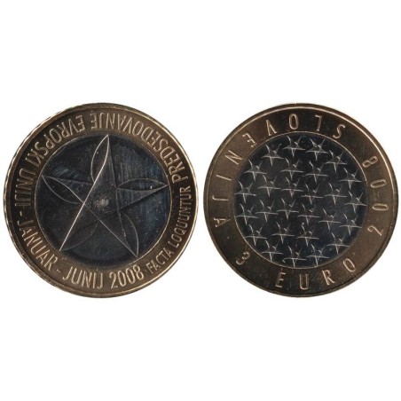 SLOVENIE - 3 euros -  Présidence de l'Union Européenne - 2008