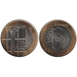 SLOVENIE - 3 euros -  PLjubljana - Capitale mondiale du livre - 2010