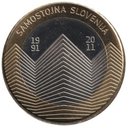 SLOVENIE - 3 euros -  20ème anniversaire de l'Indépendance de la Slovénie - 2011