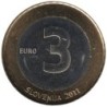 SLOVENIE - 3 euros -  20ème anniversaire de l'Indépendance de la Slovénie - 2011