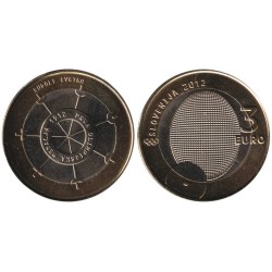 SLOVENIE - 3 euros - 100 ans médaillé olympique Rudolf Cvetko - 2012