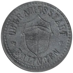 ALLEMAGNE - BALINGEN - 28.1 - Monnaie de nécessité - 10 pfennig 1918