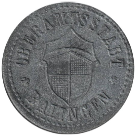 ALLEMAGNE - BALINGEN - 28.1 - Monnaie de nécessité - 10 pfennig 1918