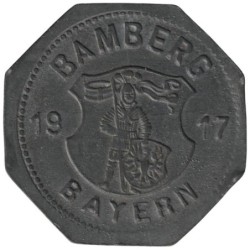 ALLEMAGNE - BAMBERG - 29.2 - Monnaie de nécessité - 10 pfennig 1917