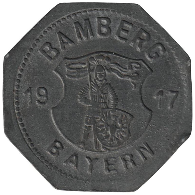 ALLEMAGNE - BAMBERG - 29.2 - Monnaie de nécessité - 10 pfennig 1917