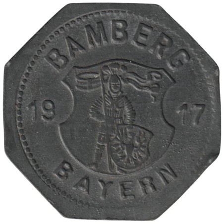 ALLEMAGNE - BAMBERG - 29.2 - Monnaie de nécessité - 10 pfennig 1917