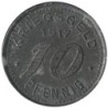 ALLEMAGNE - BARMEN - 30.1 - Monnaie de nécessité - 10 pfennig 1917