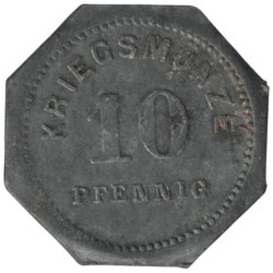 ALLEMAGNE - BENSHEIM - 34.3 - Monnaie de nécessité - 10 pfennig 1917