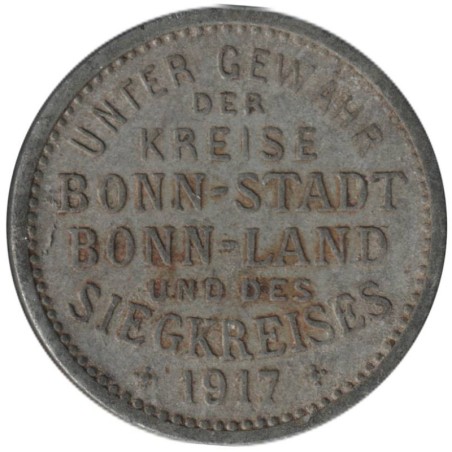 ALLEMAGNE - BONN - 52.2 - Monnaie de nécessité - 10 pfennig 1917