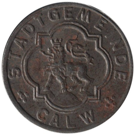 ALLEMAGNE - CALW - 73.1 - Monnaie de nécessité - 5 pfennig 1918