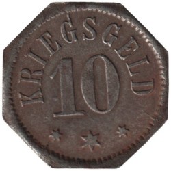 ALLEMAGNE - CAMBERG - 74.3 - Monnaie de nécessité - 10 pfennig 1917