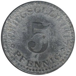 ALLEMAGNE - CASSEL - 78.2 - Monnaie de nécessité - 5 pfennig 1917