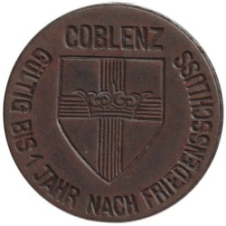 ALLEMAGNE - COBLENZ - 80.1B - Monnaie de nécessité - 10 pfennig 1918