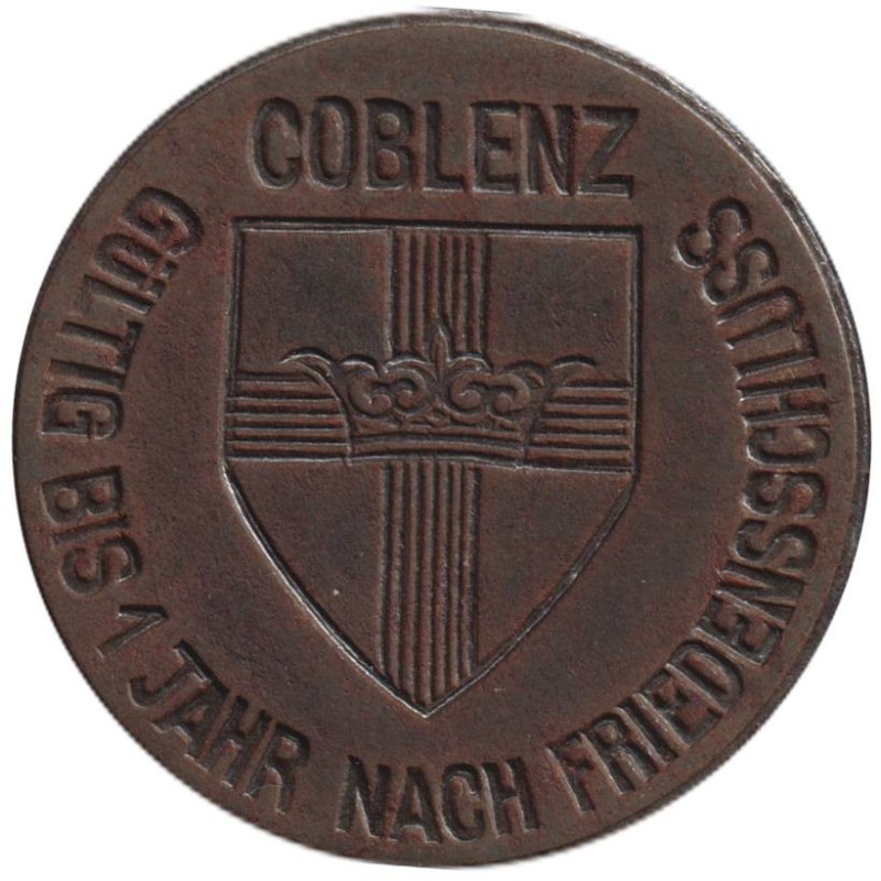 ALLEMAGNE - COBLENZ - 80.1B - Monnaie de nécessité - 10 pfennig 1918