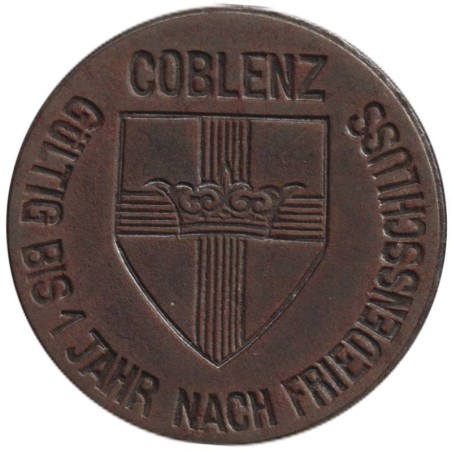 ALLEMAGNE - COBLENZ - 80.1B - Monnaie de nécessité - 10 pfennig 1918