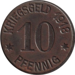 ALLEMAGNE - COBLENZ - 80.1B - Monnaie de nécessité - 10 pfennig 1918