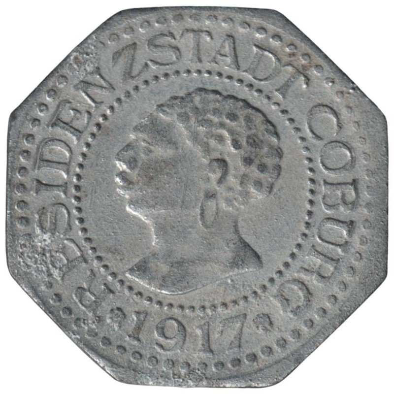 ALLEMAGNE - COBURG - 81.1 - Monnaie de nécessité - 5 pfennig 1917